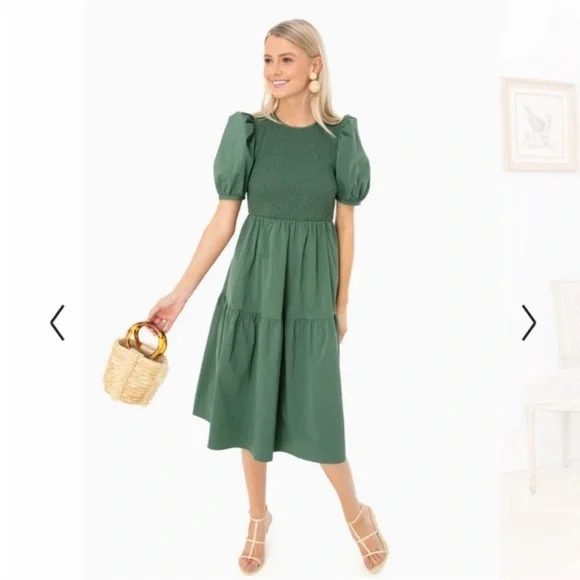 Tuckernuck green Sussex dress size Small - Picture 1 of 7